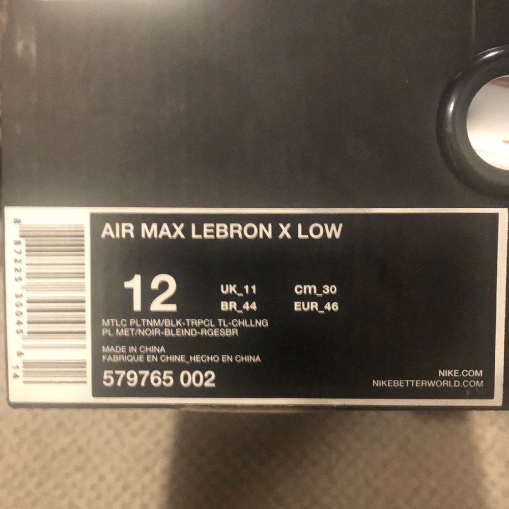 Nike Air Max Lebron X Low - Picture 2 of 3